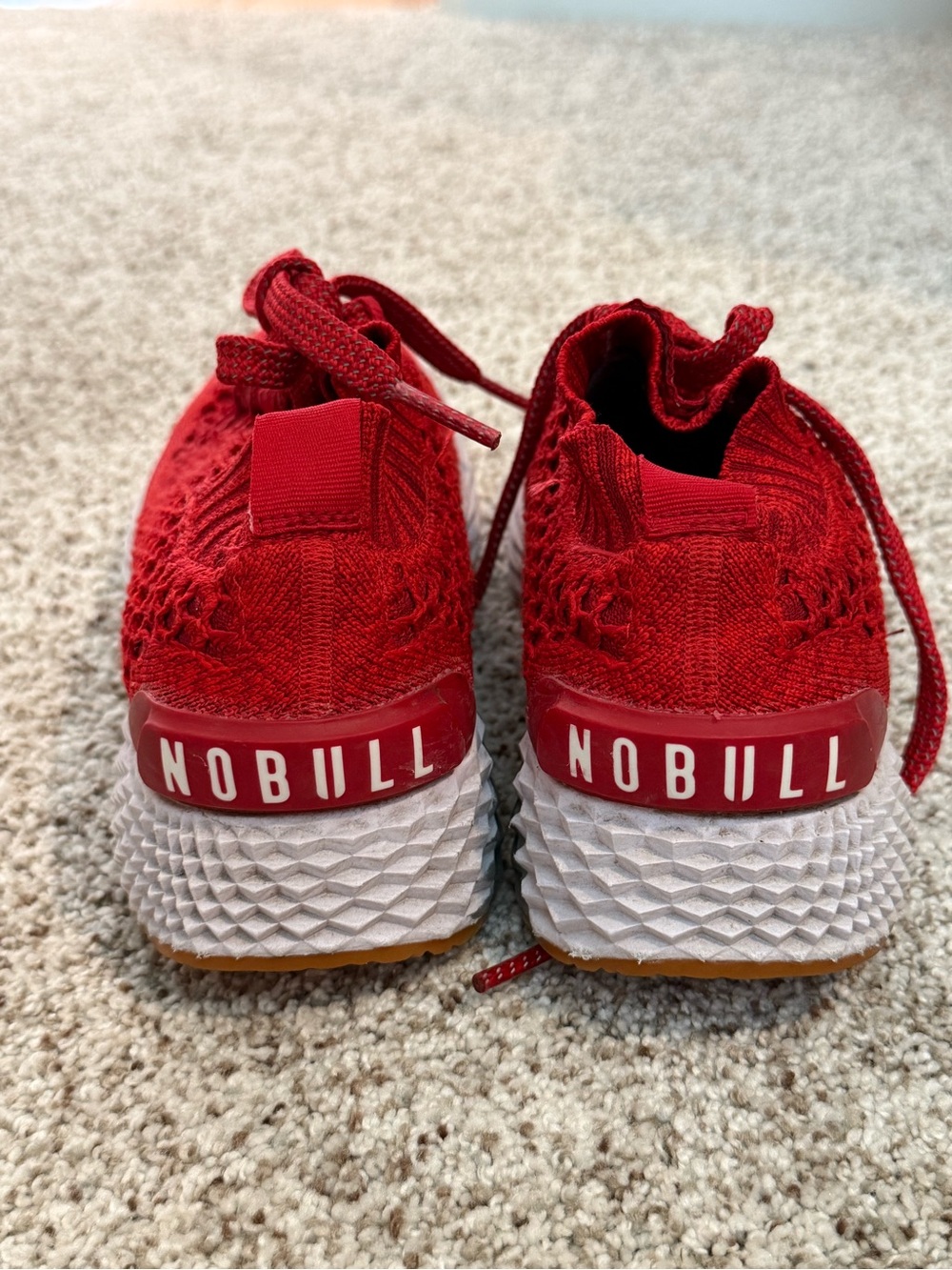 NOBULL Red Knit Athletic Sneakers - Picture 2 of 2